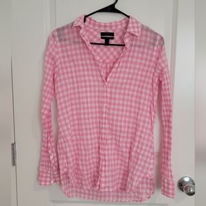J. Crew Boy Gingham Shirt Size 0